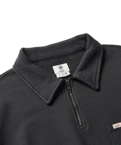 ORIGIN SPORTS HALF-ZIP  (D.CHARCOAL)
