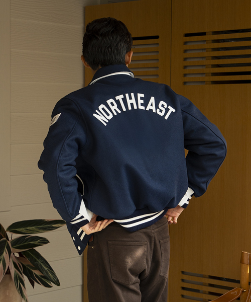 (U) Университетский жакет Northeast из шерсти Royal White