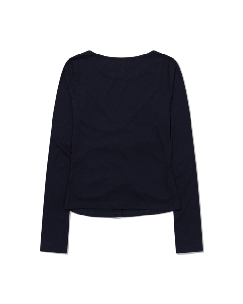 Shimmer кнопка Long рукав  (NAVY)