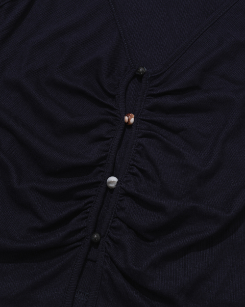 Shimmer кнопка Long рукав  (NAVY)