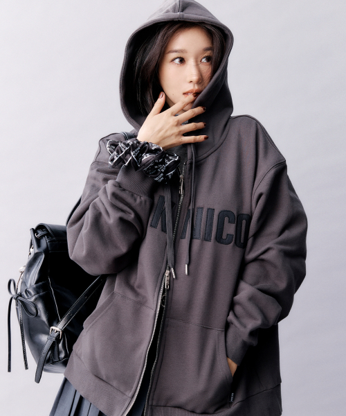 NICOLE PATCH WARM с капюшоном ZIP UP_3 COLOR