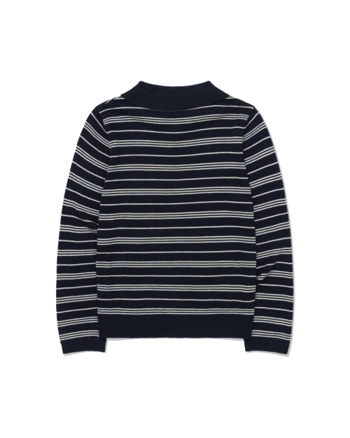 Voyage Stripe pullover  (NAVY)