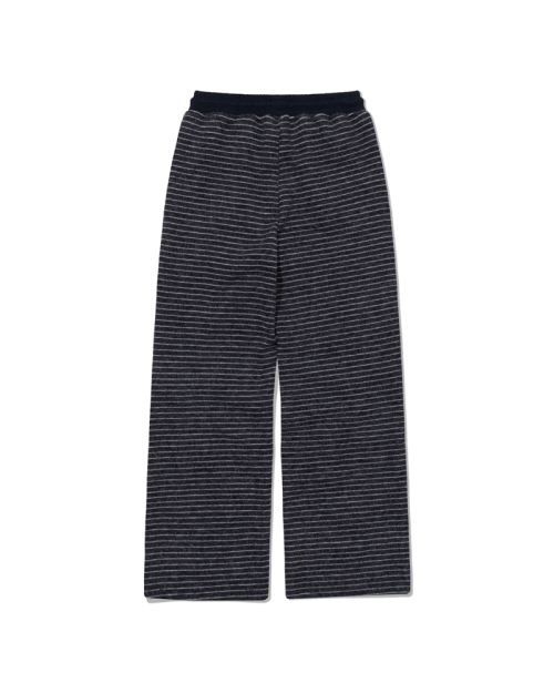 пушистый Stripe брюки  (NAVY)