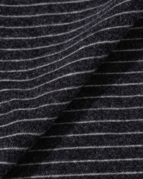 пушистый Stripe брюки  (NAVY)