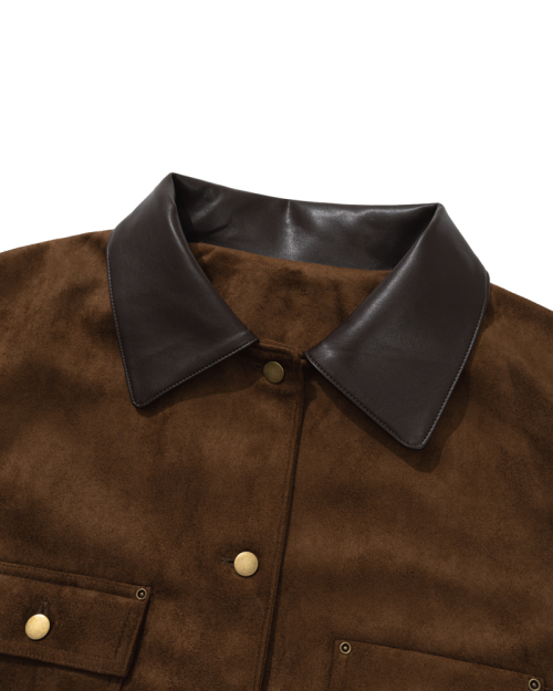 Artisan Stitch car coat  (Dark Umber)