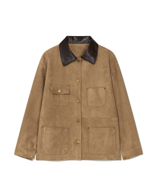Artisan stitch car coat  (Camel dust)