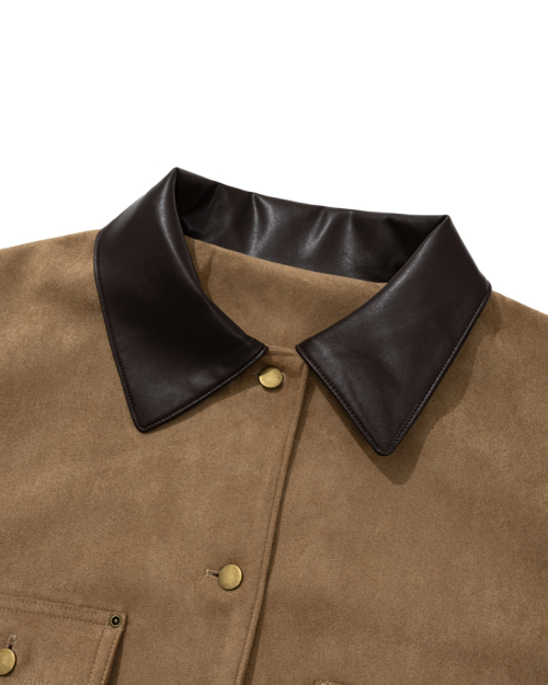 Artisan stitch car coat  (Camel dust)