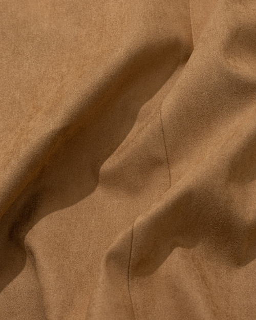 Classic 2 кнопка Suede Blazer  (Camel)