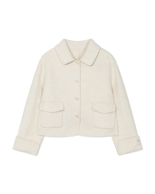 Pure touch шерстяной coat  (Cream)