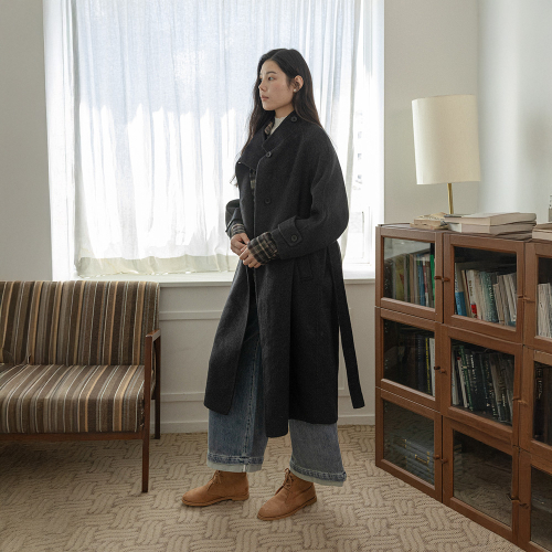 LS_Stand collar winter coat_CHARCOAL