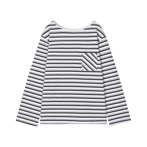 HEIDI STRIPE LONG SLEEVE_WHITE