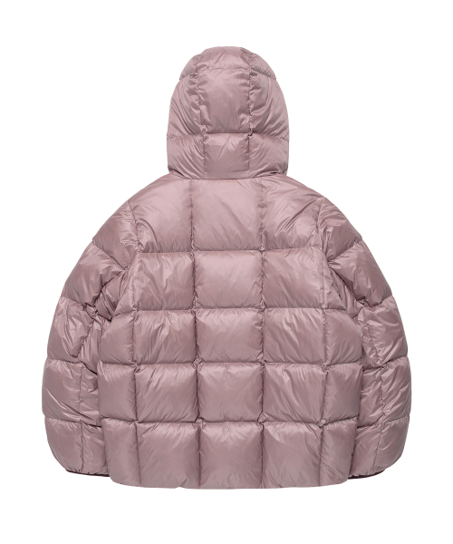 HOODED DUCK DOWN JACKET PINK