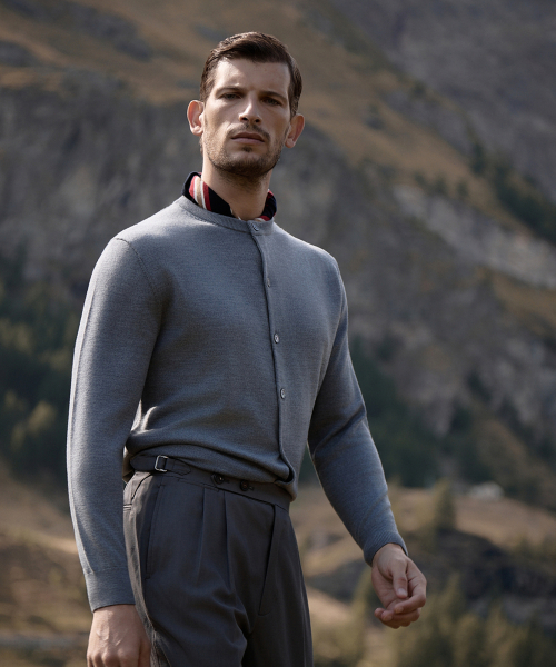 (M) Шерстяной кардиган Valtur с круглым вырезом, 5 colors