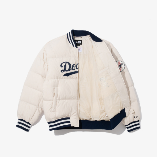 MLB LA Dodgers бомбер-пуховик, Ivory 14742050