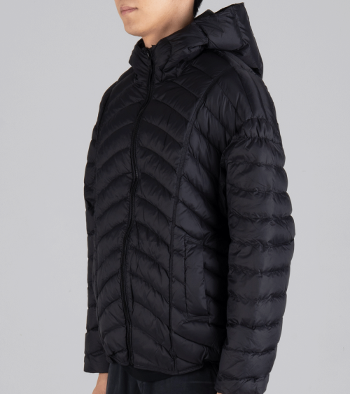 Легкий пуховик оверсайз утиный пух 80/20 (Black)