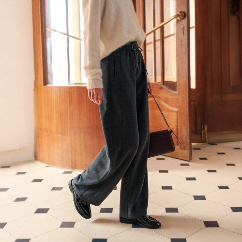 SR_Drape wide-leg pants_2color
