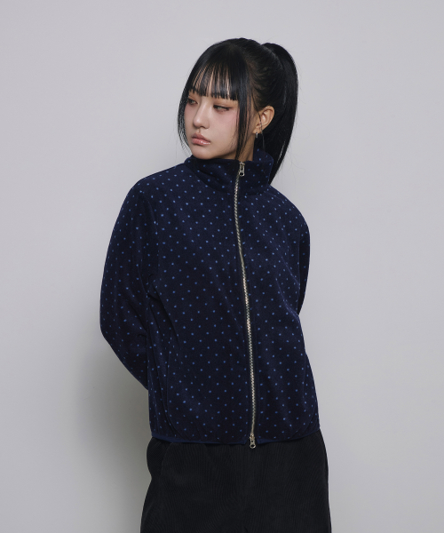 Флисовая куртка на молнии Snow Dot Navy