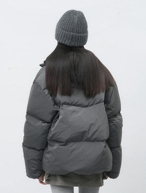 UNISEX короткий пуховик эир-микс [Charcoal] / SBE4U07014
