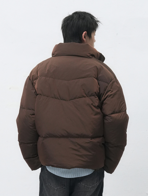 Куртка-пуховик UNISEX Air Mix Minimal Short [Brown] / SBE4U07014