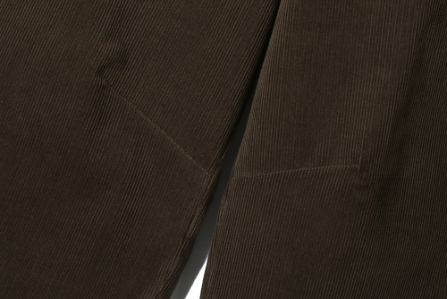 Вельветовые брюки свободного кроя с хлястиком Dark Brown