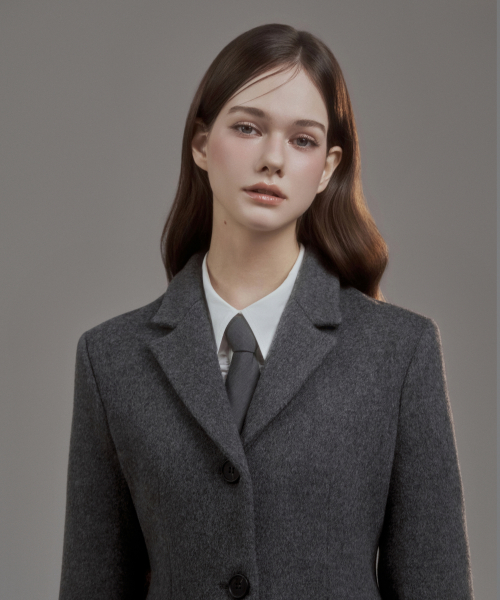 Emma String Coat - Grey