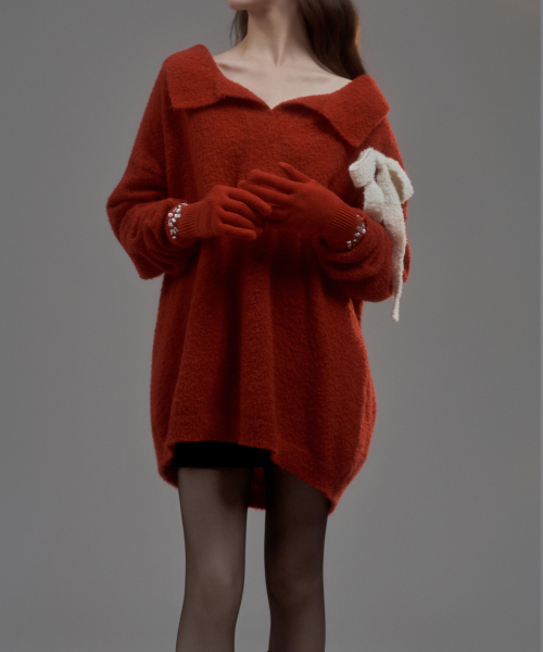 Betty Ribbon Knit - Red