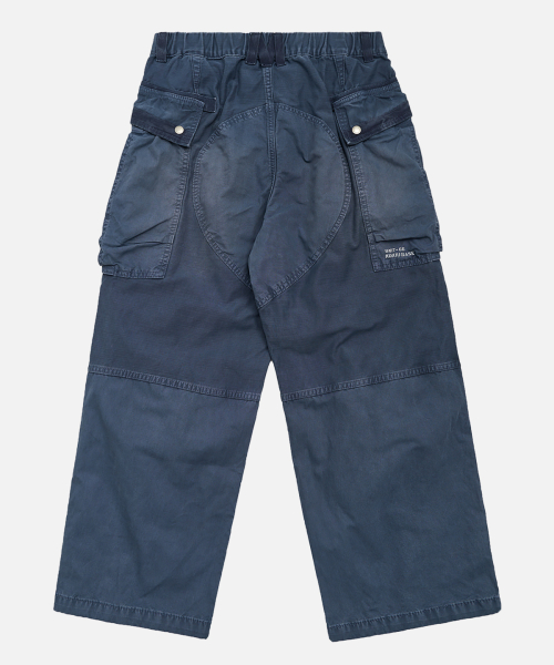 Wide Fit Washed Cargo Pants_2color