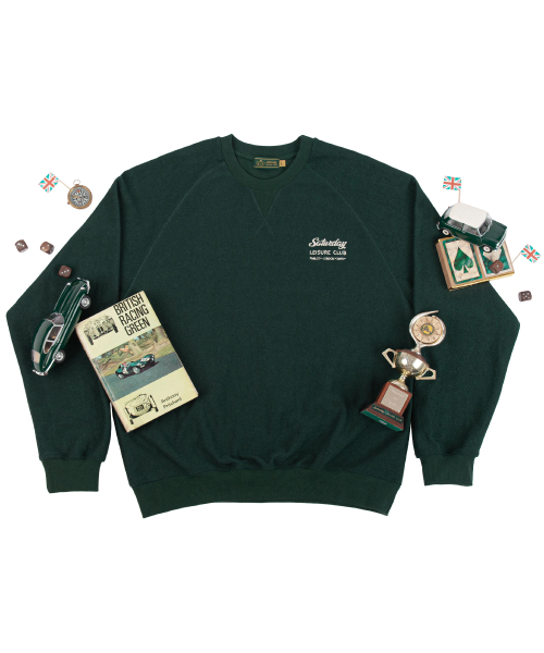 Leisure Reverse Terry Raglan Sweatshirt (Unisex) - British Racing Green