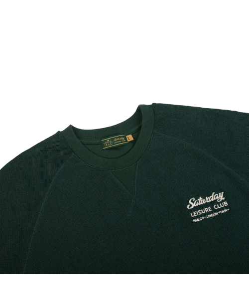Leisure Reverse Terry Raglan Sweatshirt (Unisex) - British Racing Green
