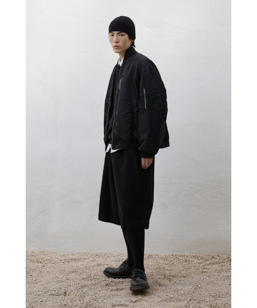 MA-1 Wool Pile Jacket - Black