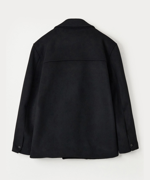 ANEMONE PEA COAT - BLACK