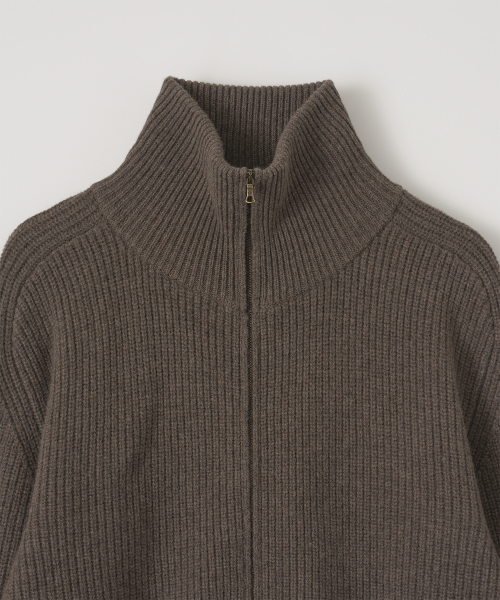 Driving Knit Blouson (Wenge Wood)