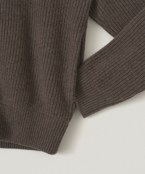 Driving Knit Blouson (Wenge Wood)