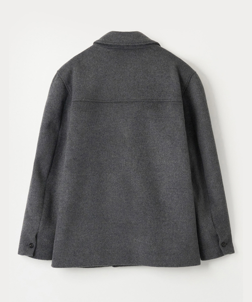 ANEMONE PEA COAT - CHARCOAL
