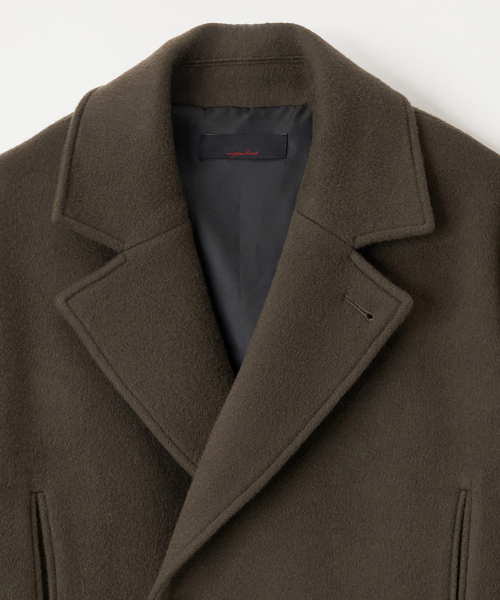 ANEMONE PEA COAT - COCOA