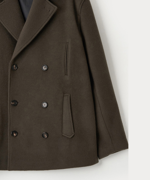 ANEMONE PEA COAT - COCOA
