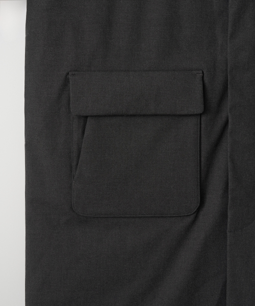 Ample Down Long Coat (Charcoal)