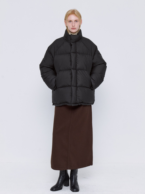Basic Duck Down Half Padding - Black