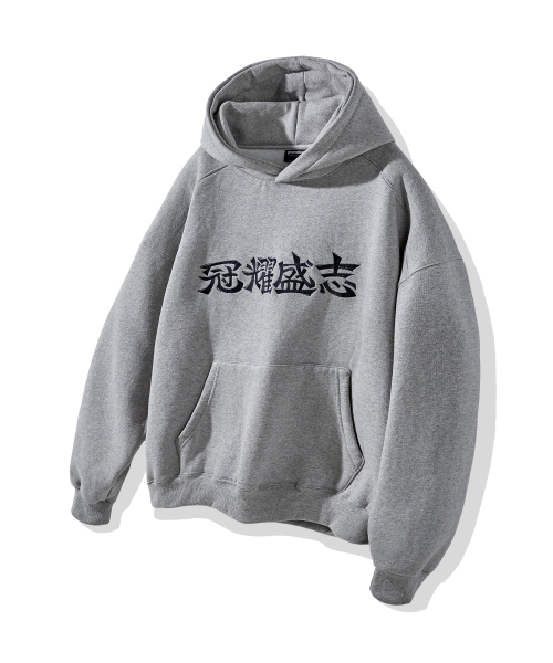 Оверсайз худи с логотипом (grey)