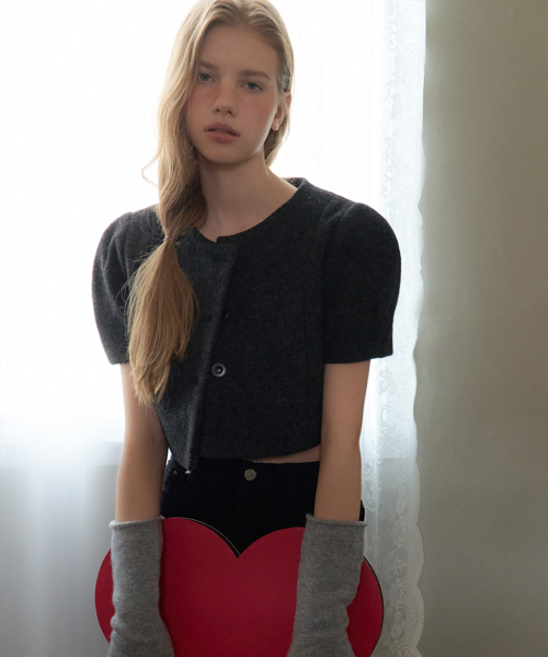 [шерсть100%]полу шерсть куртка_Half Wool Jacket_2colors