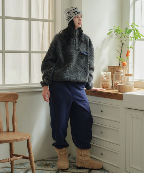 Флисовые джоггеры Navy