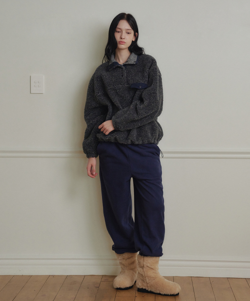 Флисовые джоггеры Navy