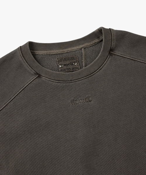 Асимметричный пигментный плотный свитшот Charcoal Brown : RADIANT135