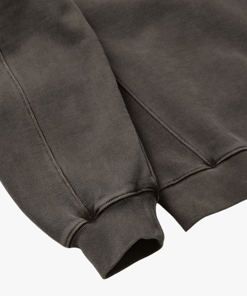 Асимметричный пигментный плотный свитшот Charcoal Brown : RADIANT135