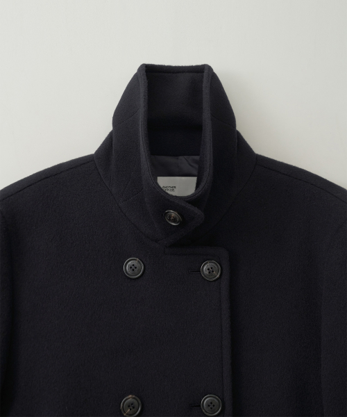 w. Charlotte Pea Coat (Dark Navy)