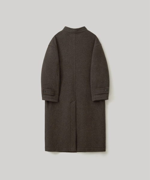 w. Clair Detachable Hooded Coat (Heather Brown)
