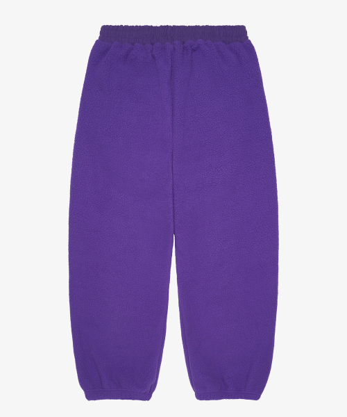 Sherpa fleece jogger pants_Purple