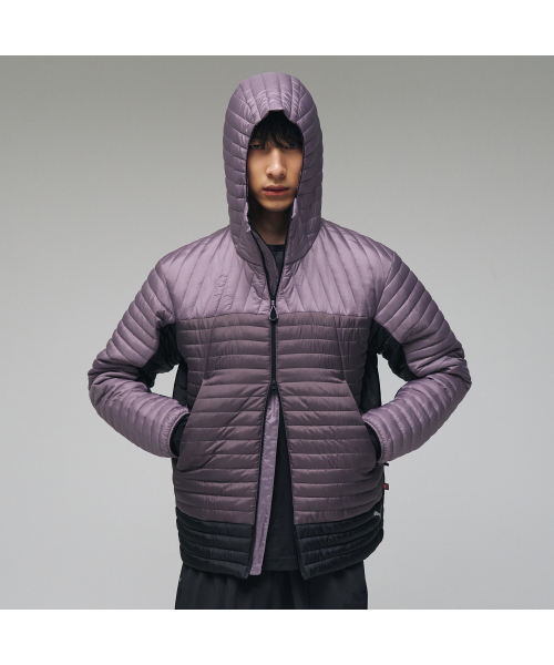 Легкая куртка-пуховик с капюшоном M Light Hoodie Padding Jacket (52947802)