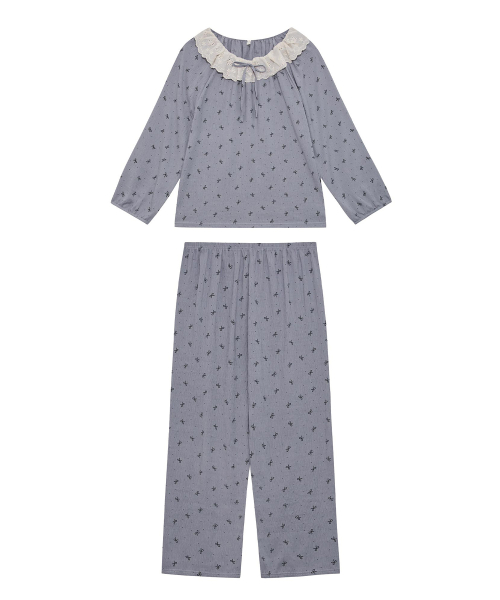 Mono Ribbon Dot Pajamas Set