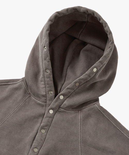 Худи на пуговицах Pigment Heavyweight Brown : RADIANT156
